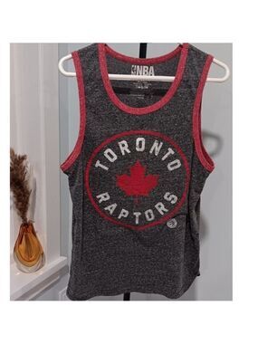 Large NBA Toronto Raptors Men's Sleeveless Shirt 2017 Very Good Condition Gray